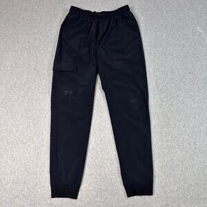 Under Armour Black Joggers Pant Youth YXL Low Rise Pull On Activewear Sportwear